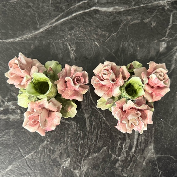NOVE Capodimonte Floral Candle Holders - Picture 10 of 16